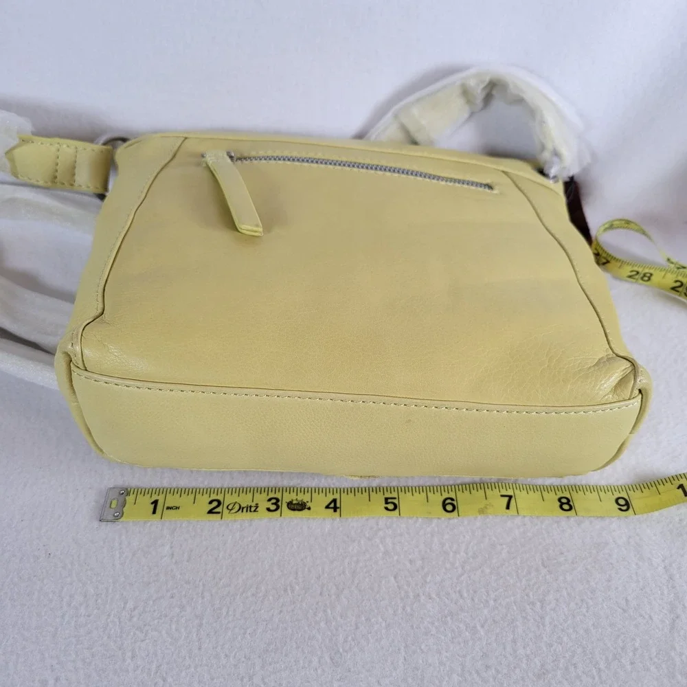 American Leather Co Womens Sherryl Leather Crossbody Bag Pistachio Green Western